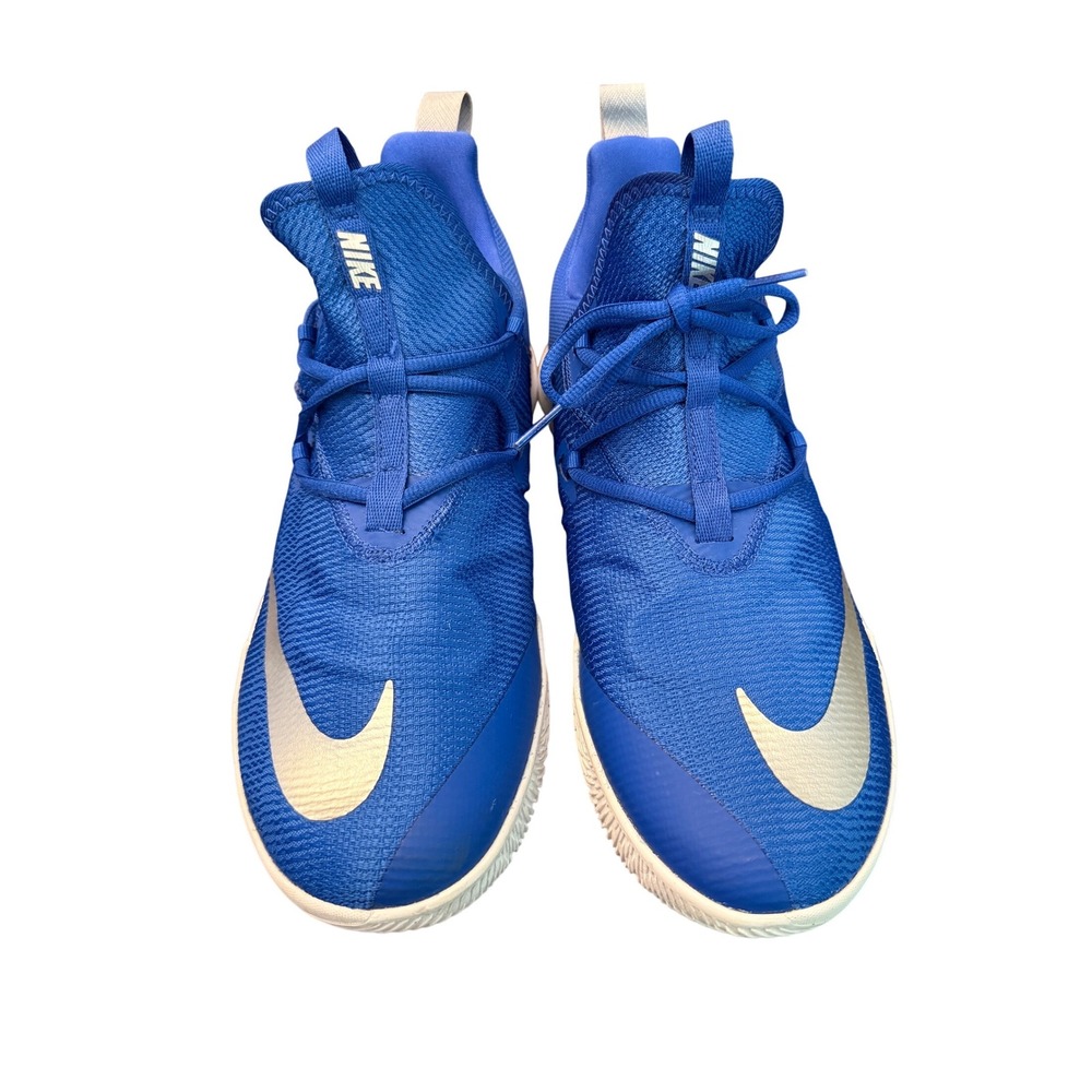Nike Zoom Shift 2 Mens Basketball Shoes Blue Silver AR0461-401 Size 12.5